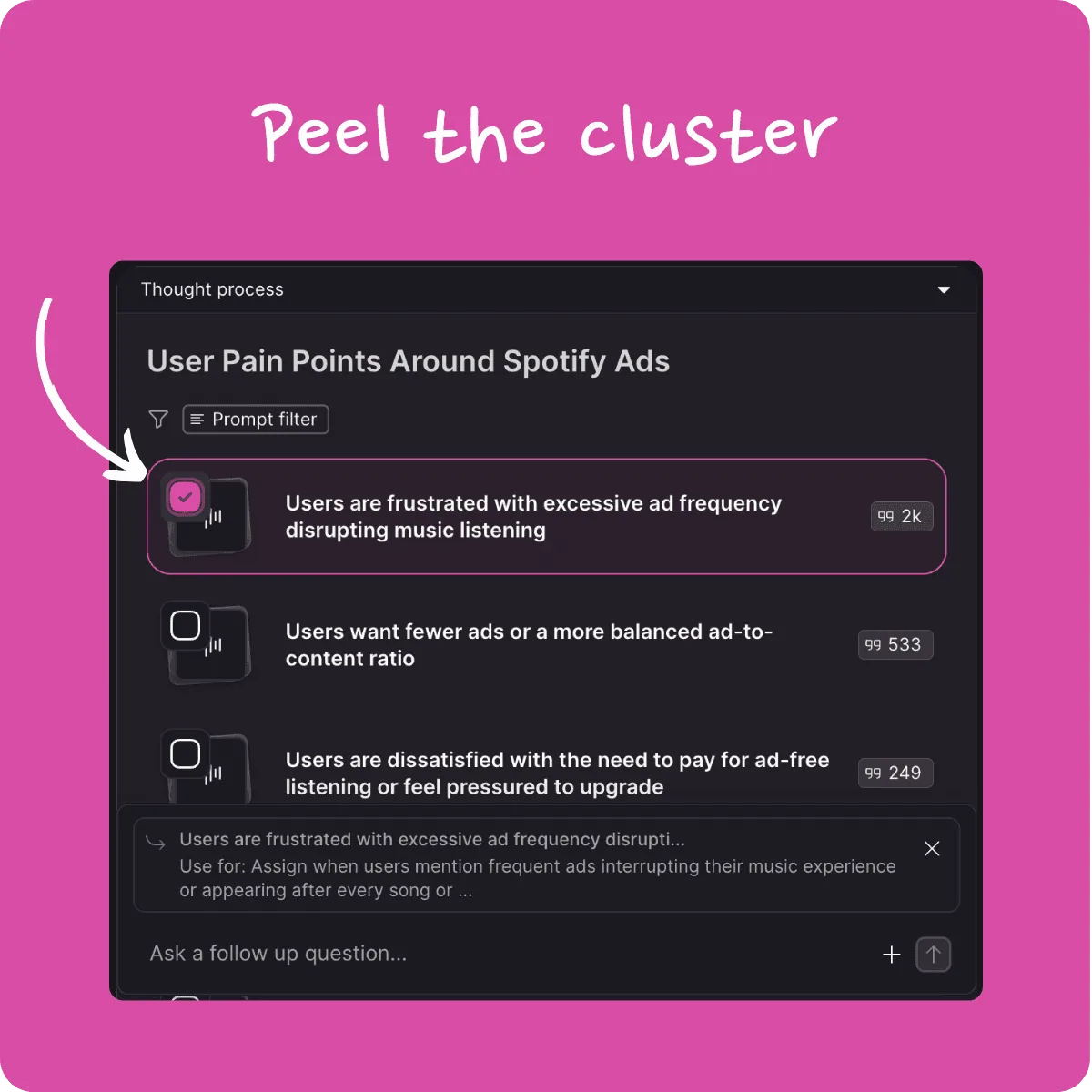 Ask follow-up questions in chat — image 1